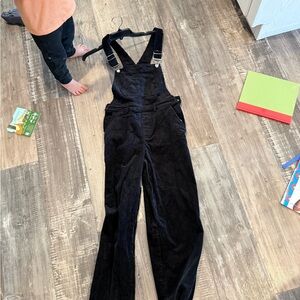 Forever 21 Black Corduroy Women's Overalls